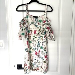 Sanctuary Floral Dress with Green and Pink Accents
